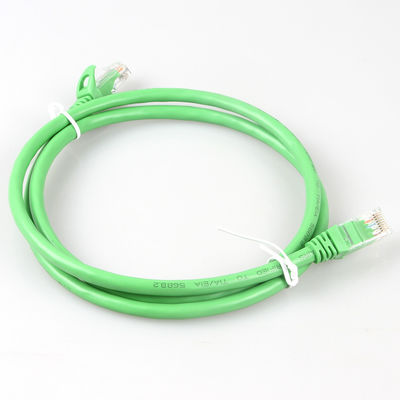実用的な緑ネットワークはCat6aの長さ10m 30m 50m UTPの盾をケーブルで通信する
