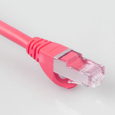 直接埋葬赤いパッチ・コード6つのFtのCat7の頑丈な防水26AWG 10Gb