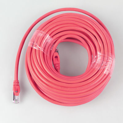 直接埋葬赤いパッチ・コード6つのFtのCat7の頑丈な防水26AWG 10Gb