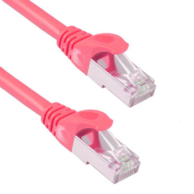 直接埋葬赤いパッチ・コード6つのFtのCat7の頑丈な防水26AWG 10Gb