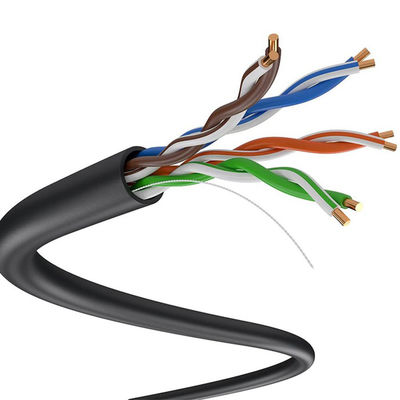 24AWG LSZHの低い煙Cat5eケーブル、ゼロのハロゲンCat5e外的なケーブル305m