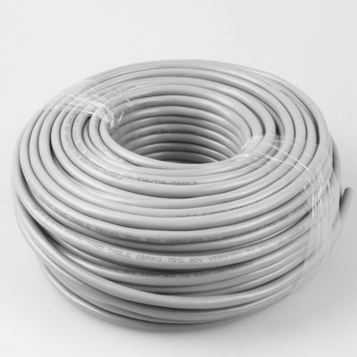 シールド付きツイスト ペア ネットワーク Cat 7 ケーブル 100 メートル 305 メートル グレー色
