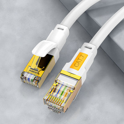 10Gbps シールド付き Cat7 パッチ コード 600MHz 高速多目的