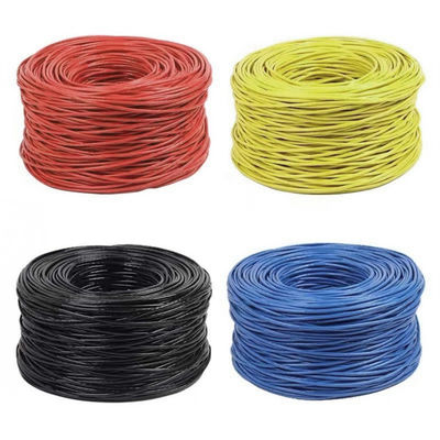 23AWG 実用 Cat6 LAN ケーブル BC 0.57 UTP PVC ジャケット 4 ペア 305m